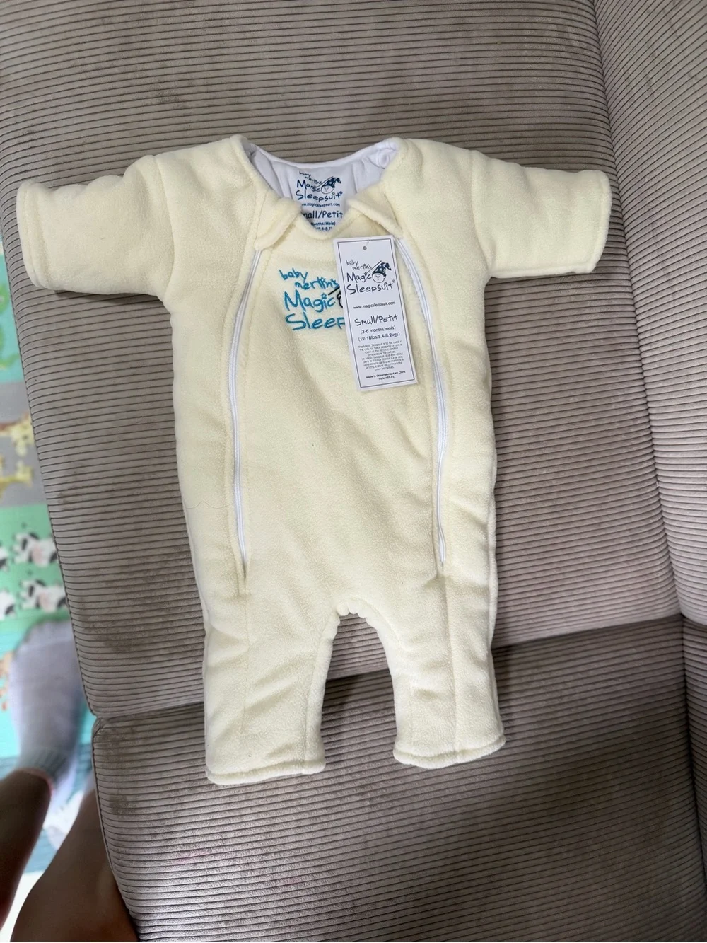 baby merlin's Magic Sleepsuit Cream Small (3-6 Months)